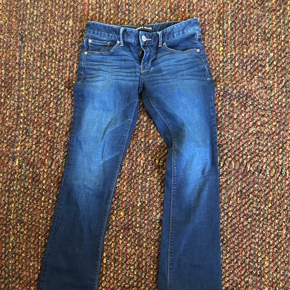 Express low rise bootcut jeans